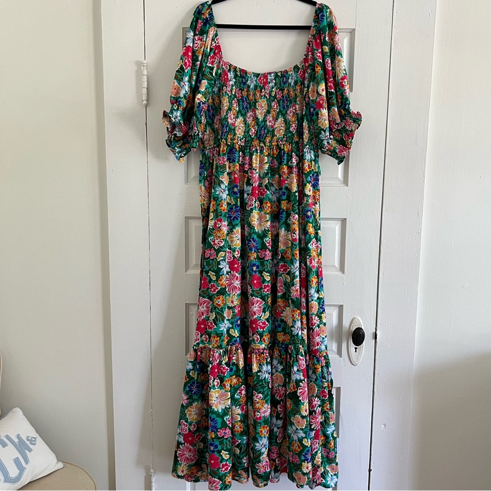 Gorgeous vibrant floral maxi dress